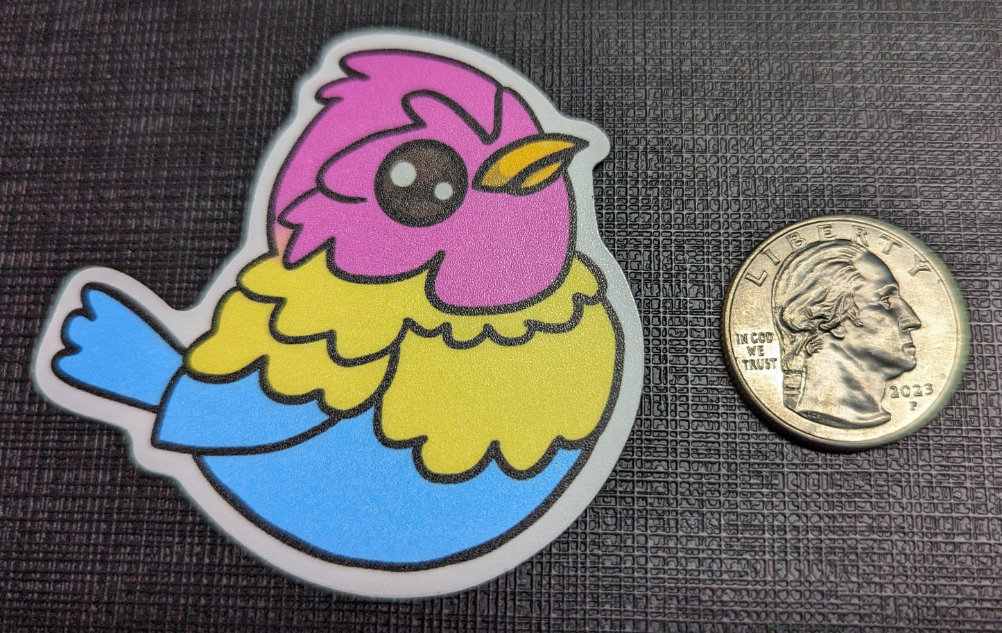 2.5" Pan Pride Sparrow - Sticker