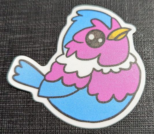 2.5" Trans Flag Sparrow Sticker