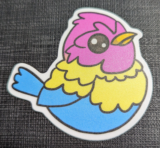 2.5" Pan Pride Sparrow - Sticker