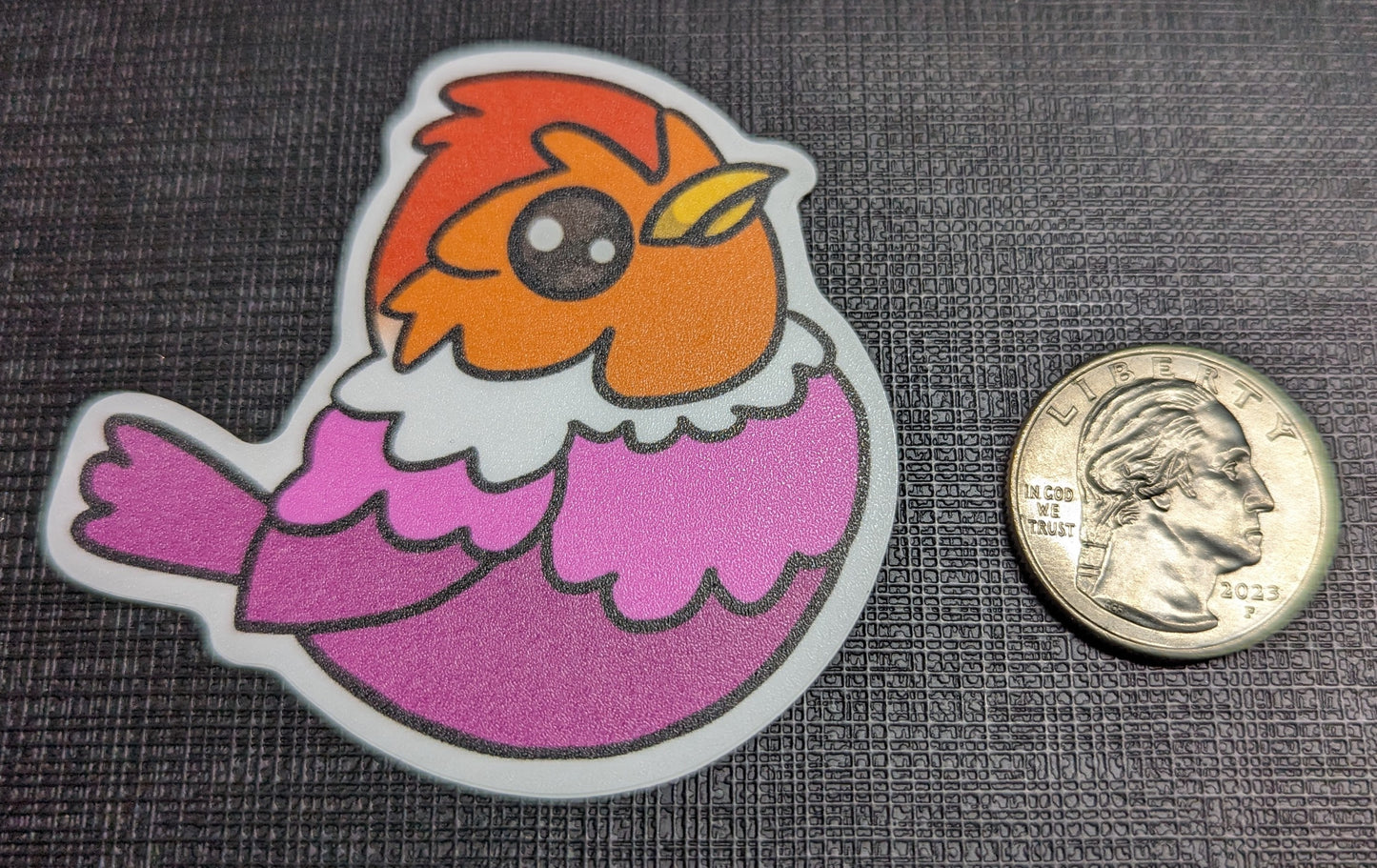 2.5" Lesbian Pride Sparrow - Sticker