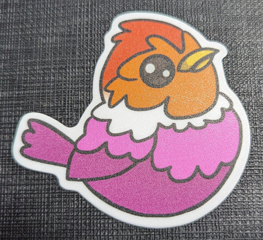 2.5" Lesbian Pride Sparrow - Sticker