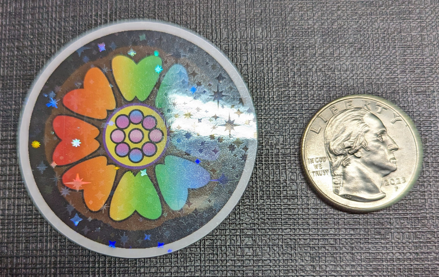 2" Pride Lotus Tile Sticker