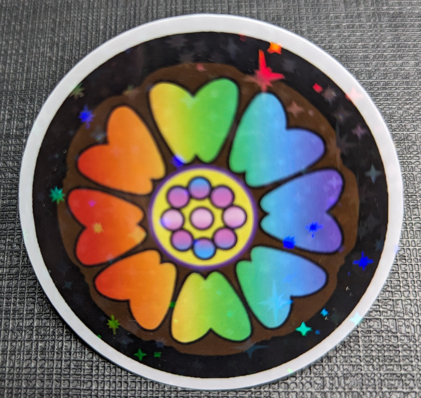 2" Pride Lotus Tile Sticker