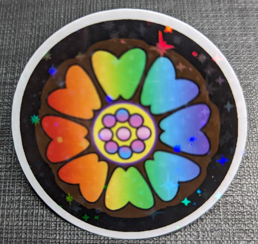 2" Pride Lotus Tile Sticker