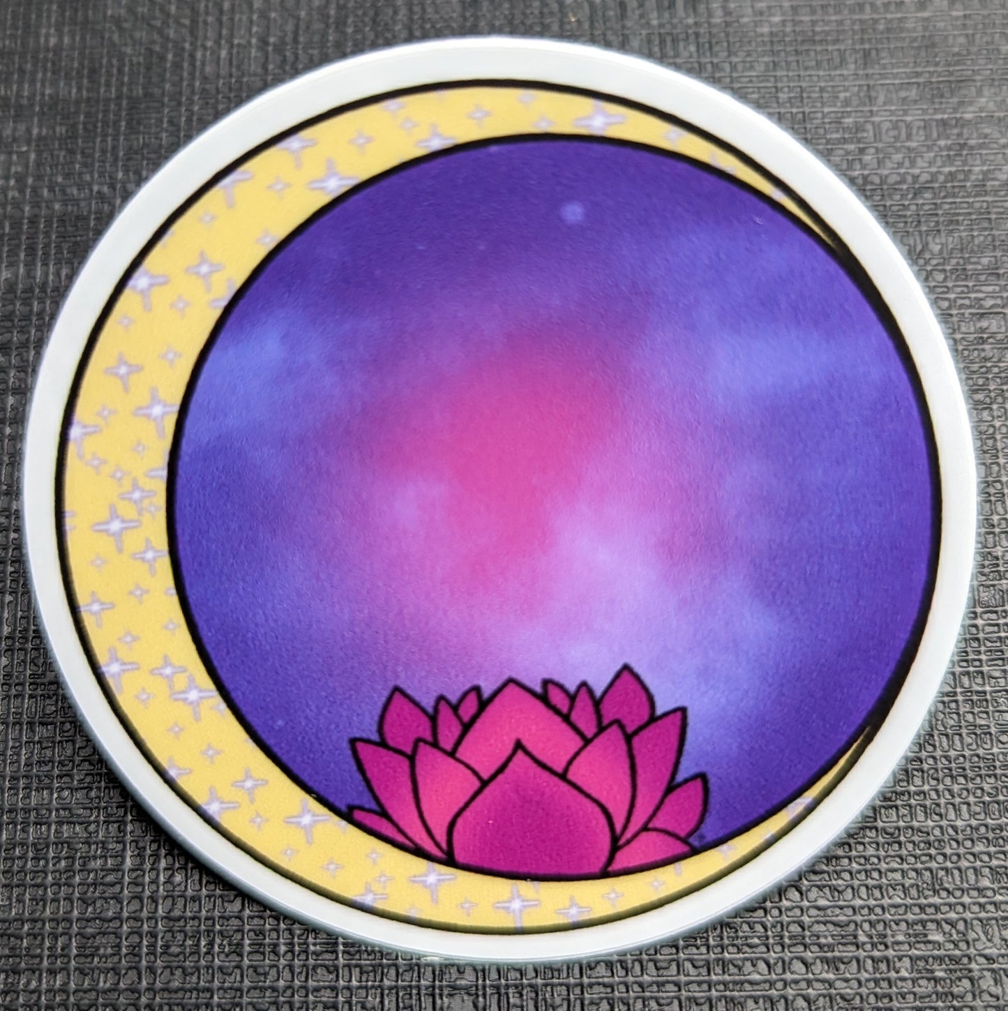 2" Lotus Moon Sticker