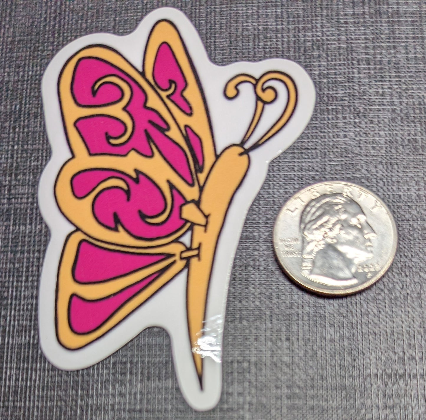 3" Mechanical Butterfly - Gloss Sticker